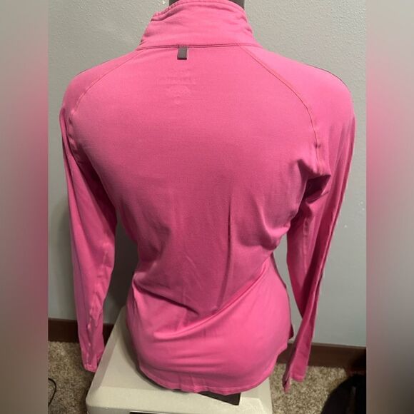 Nike Womens Medium Pink DriFit Running Half ZIP Pullover - Picture 3 of 7